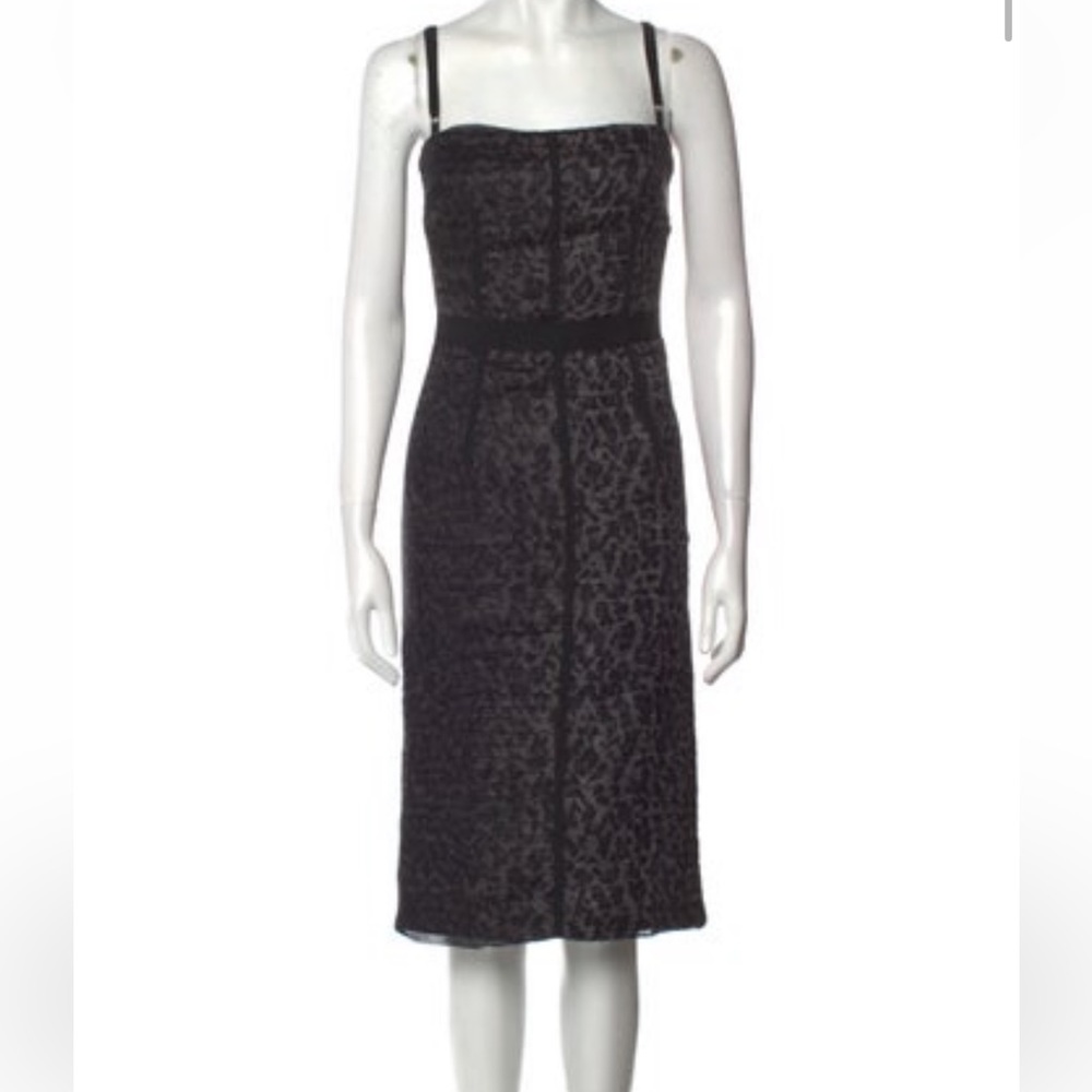 Authentic Vintage D&G printed midi length dress